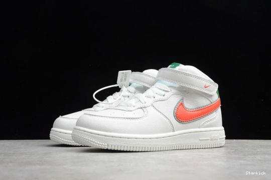 Green Force 1 314193-100 Nike Mid Air Orange Kids 07 White 1028